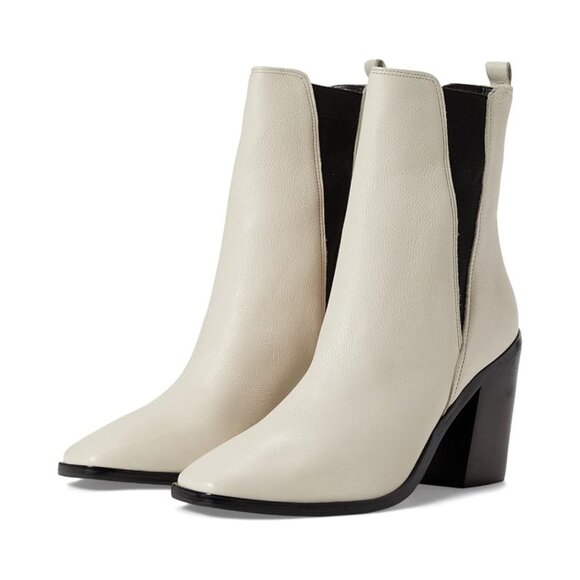 Chelsea Ivory Leather Boots Sam Edelman Womens Torance Ivory